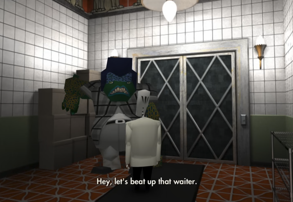 Screenshot of gameplay from Grim Fandango