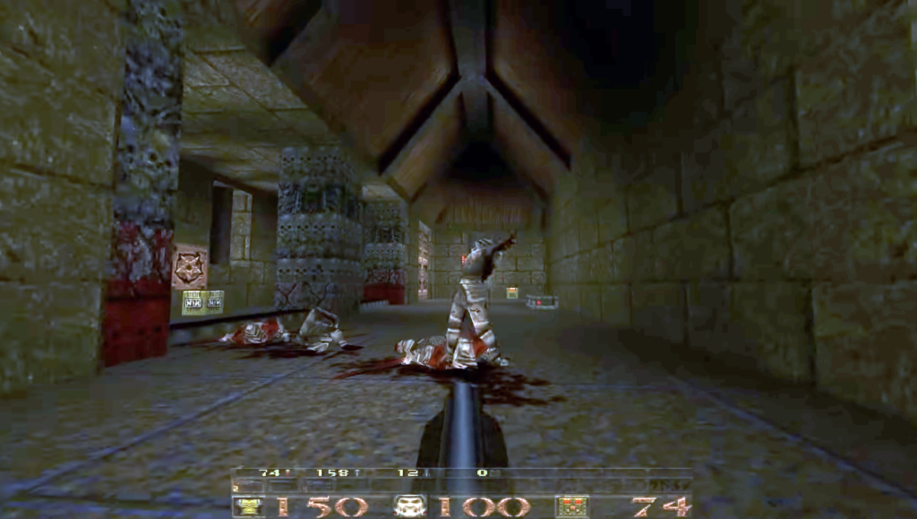 Screenshot of gameplay from Quake