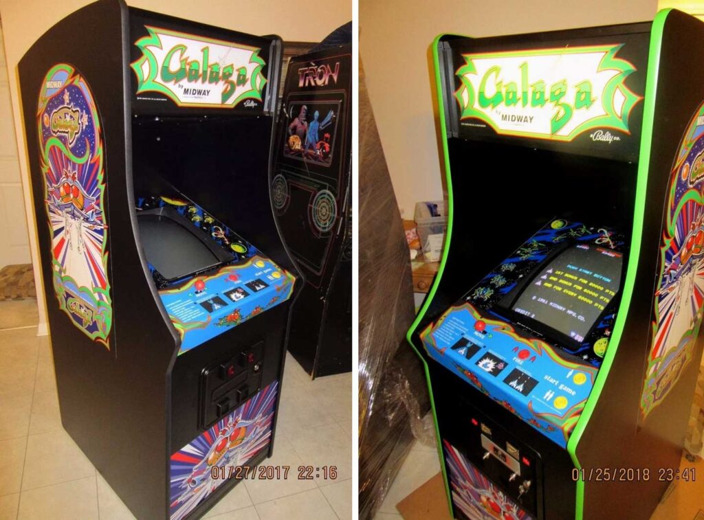 Galaga by Midway vintage arcade cabinet for sale on ebay