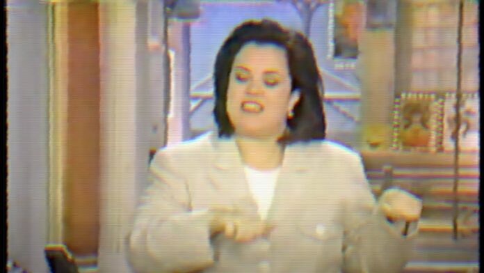 Still of Rosie O'Donnell on her t.v. show in the 90s