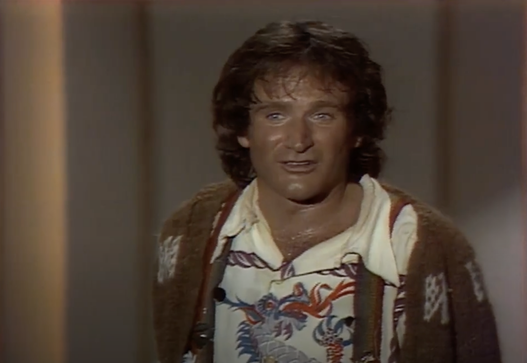 Young, Sweaty Robin Williams 