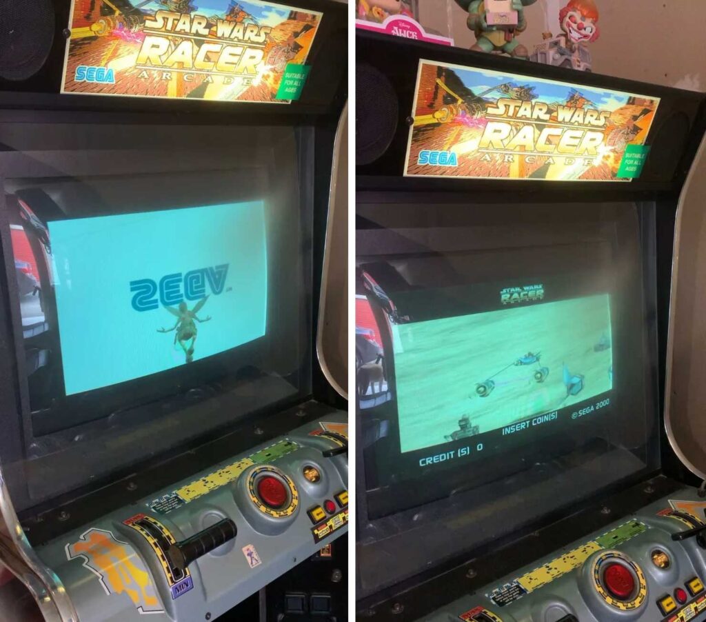 Vintage Arcades For Sale - Stars Wars Racer cabinet from eBay that's selling for  $10,000