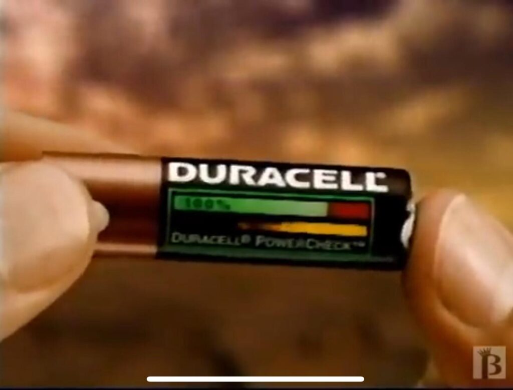 Duracell batteries with the powercheck 