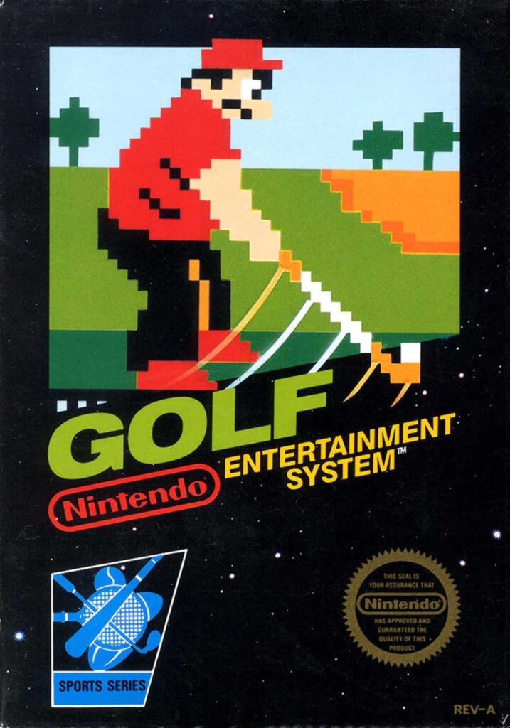 Original cover the NES game Golf