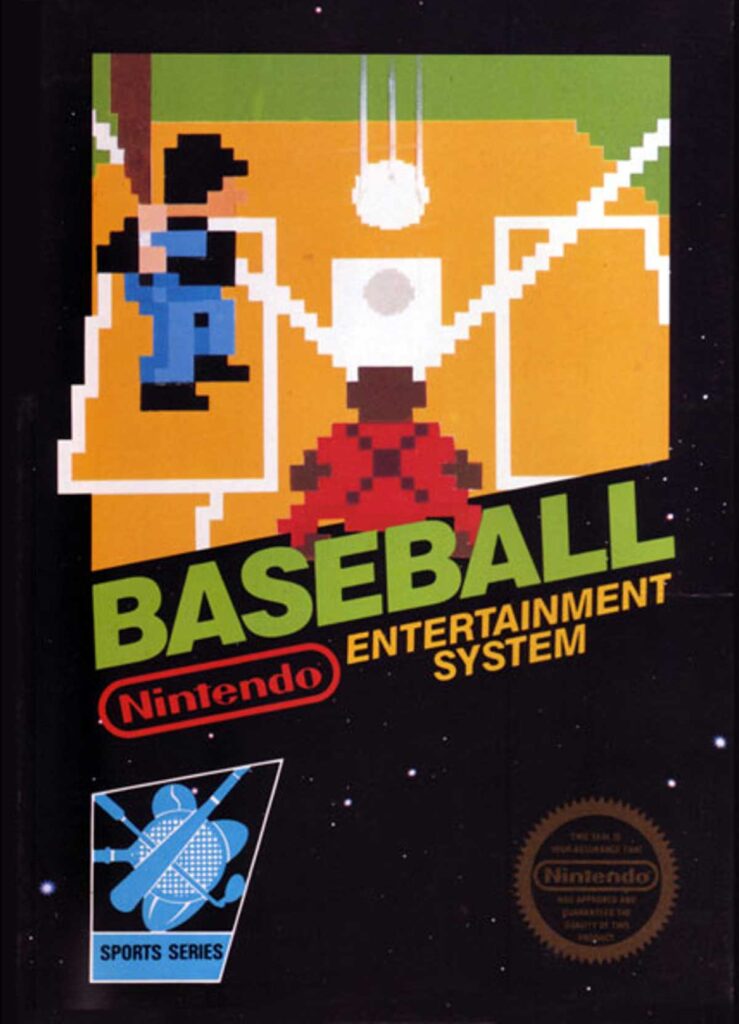 Original cover for the best-selling NES games Baseball