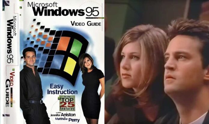 Windows 95 Video Guide starring Matthew Perry and Jennifer Anniston