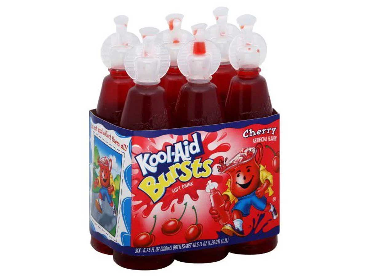 6 pack of Kool Aid Bursts Cherry flavor