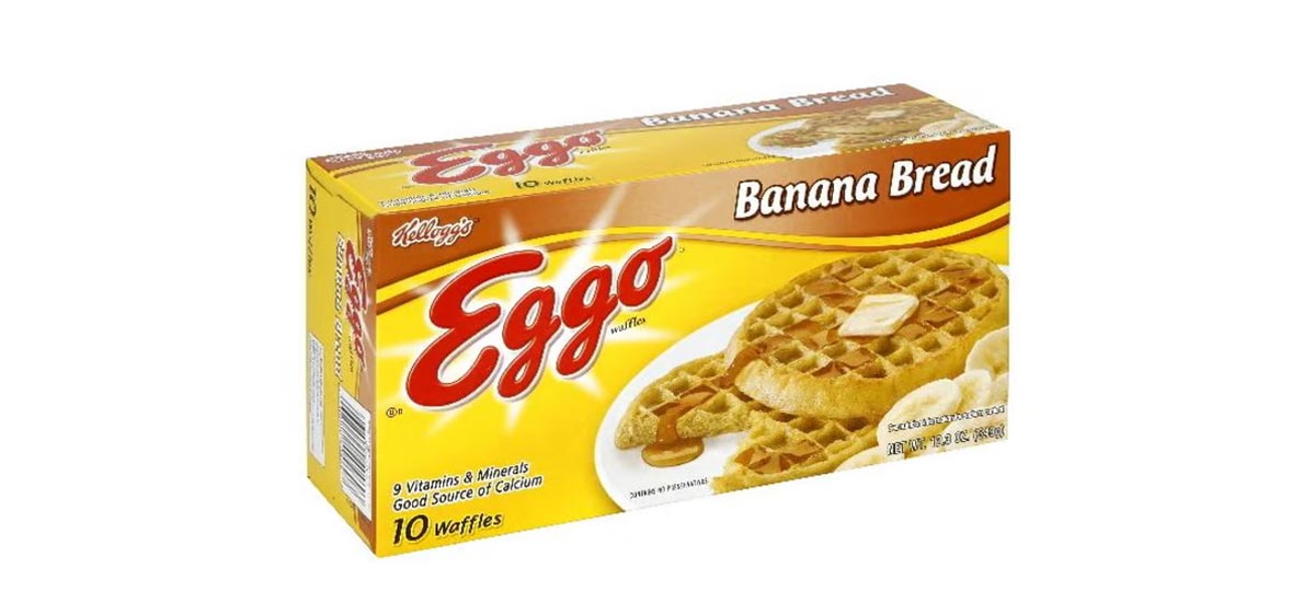 Discontinued Eggos Flavors - Banana Bread Eggo Waffles