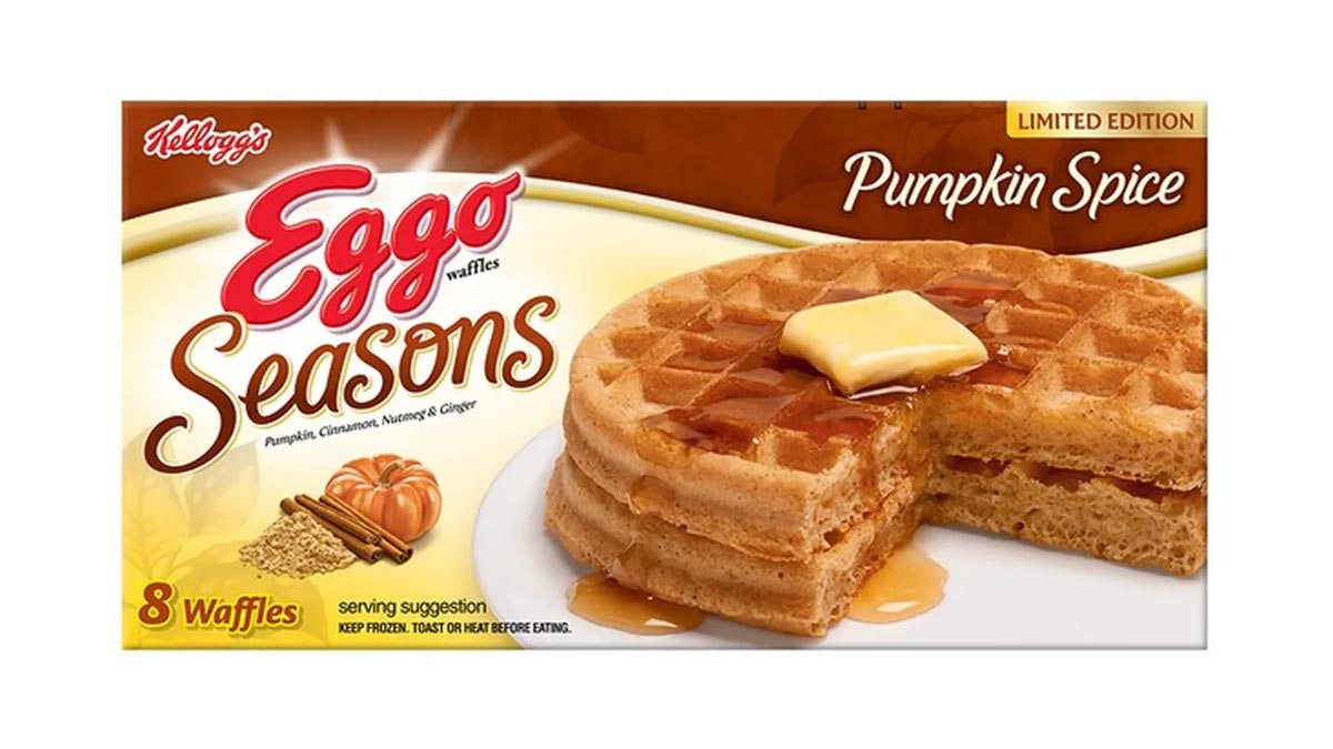 Box for the limited edition Pumpkin Spice Eggo Waffles