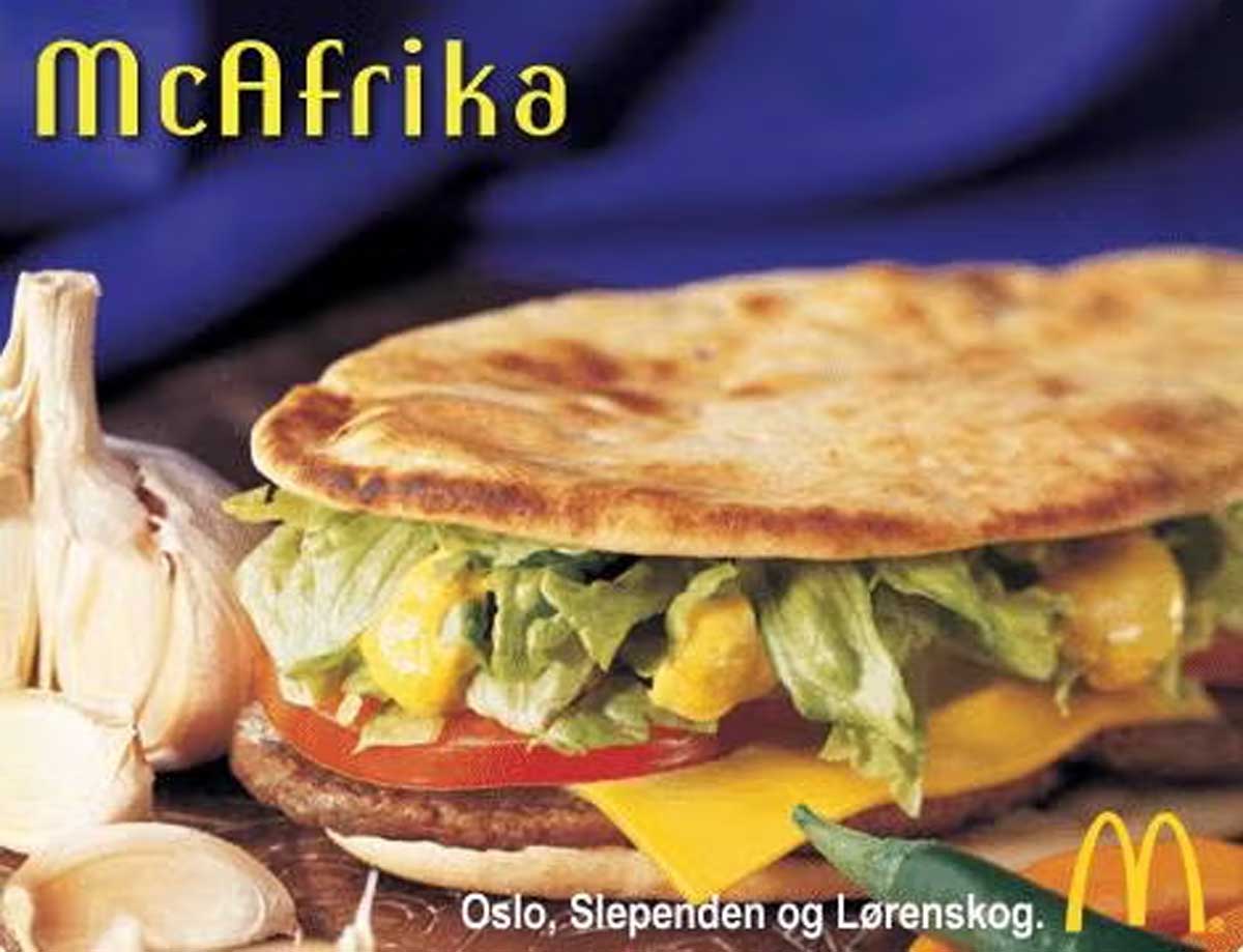 Advertisement for the McDonald's McAfrika