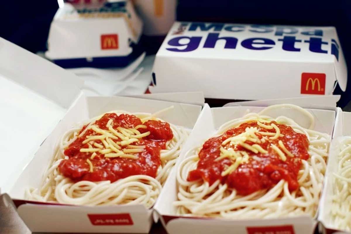 Photo of McDonald's McSpaghetti and it's box