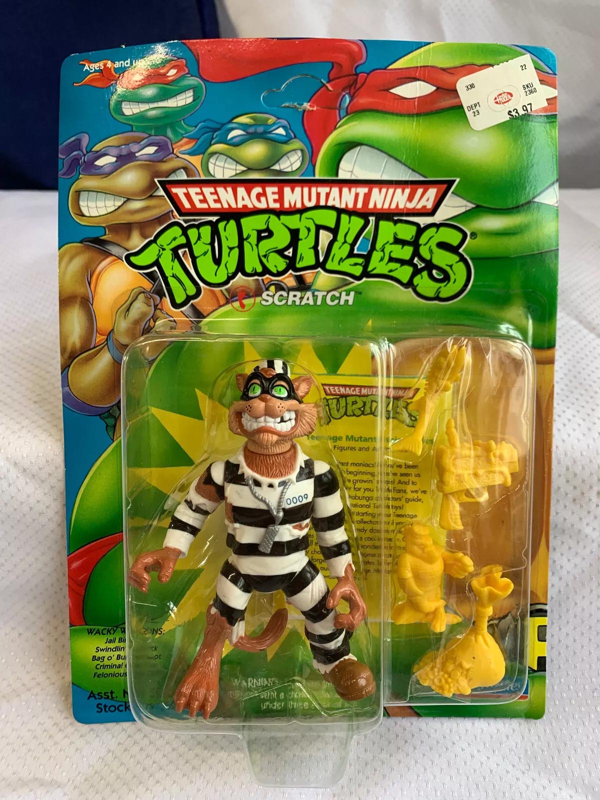 Rare unopened Scratch The Cat Teenage Mutant Ninja Turtles toy