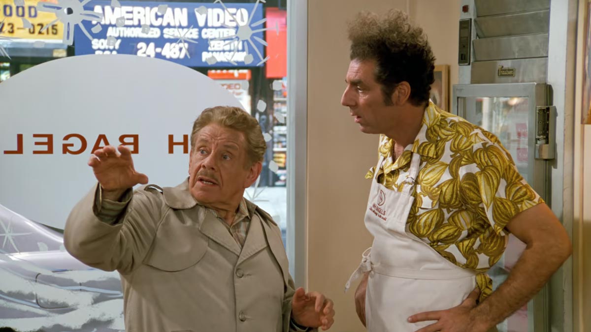 Seinfeld - Frank Costanza explaining his vision of Festivus to Kramer in a bagel shop