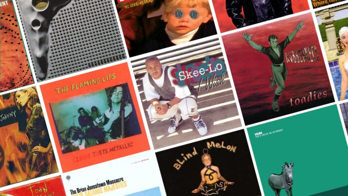 A collage of underrated songs of the 90s - The Flaming Lips, Skee-Lo, Blind Melon, The Toadies, Hum, and more.